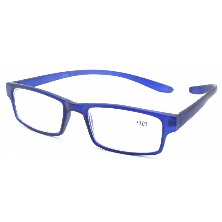 Óculos de leitura unissex, óculos de leitura de plástico com armações longas
