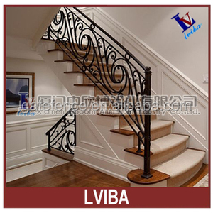 Tay VịN & Lan Can Sắt Rèn Hiện Đại Đẹp Cho Tường Cầu Thang Trong Nhà - Product Image 3