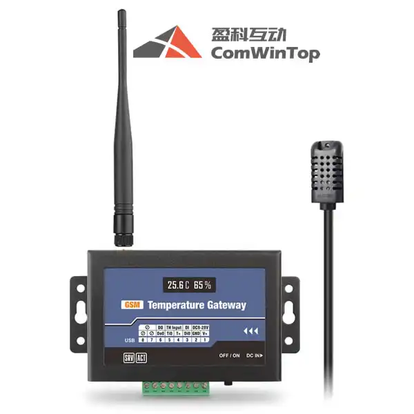 CWT-L1T-DS Senza Fili 3g Gsm Sms Gprs Wifi Sensore di Umidità di Temperatura di Allarme Monitor di Controllo Dati Logger