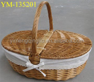 Basket Tipo di Prodotto e vuoto di salice di vimini tessitura cestino da picnic <span class=keywords><strong>con</strong></span> coperchio - Product Image 2