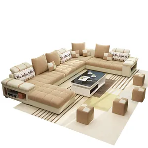 Luxe Fluwelen Getuft Lounge Suite Sofa Set Woonkamer Meubelen Fabriek Model