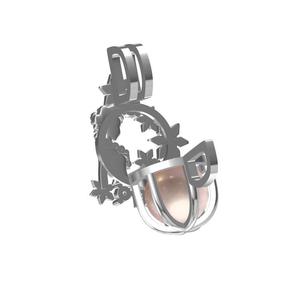 Frozen Elsa Công Chúa Sterling Silver Pearl Cage Mặt Dây Chuyền Elsa Necklace Bông Tuyết Mề Đay - Product Image 2