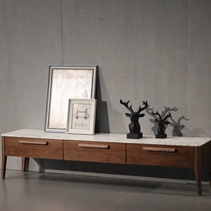 European TV Cabinet Modern Living Room Furniture <strong>Corner</strong> Wooden TV <strong>Stand</strong> With Drawers - Product Image 5