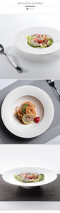 Nouvelle Idée Pur Blanc En Céramique Assiette à Pâtes, Plateau de Fromage Conseil ~ - Product Image 6