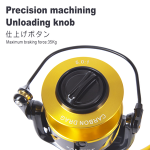 <span class=keywords><strong>Moulinet</strong></span> de pêche à <span class=keywords><strong>la</strong></span> traîne Lurekiller à double bobine, <span class=keywords><strong>moulinet</strong></span> spinning métallique OEM - Product Image 5