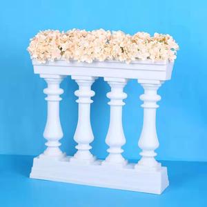Pvc artificial <strong>flowers</strong> wedding road lead roman <strong>pillars</strong> of wedding party decorations Proud event & party - Product Image 6