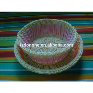 Tabletex PE lumineux main tissé pique-nique bol rond panier - Product Image 2