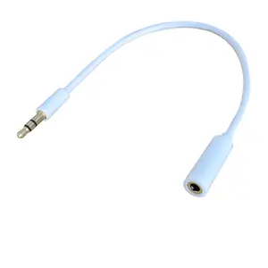 20cm 3.5mm 1/8" Stereo Audio Aux Headphone Cable Extension Cord Male to Female