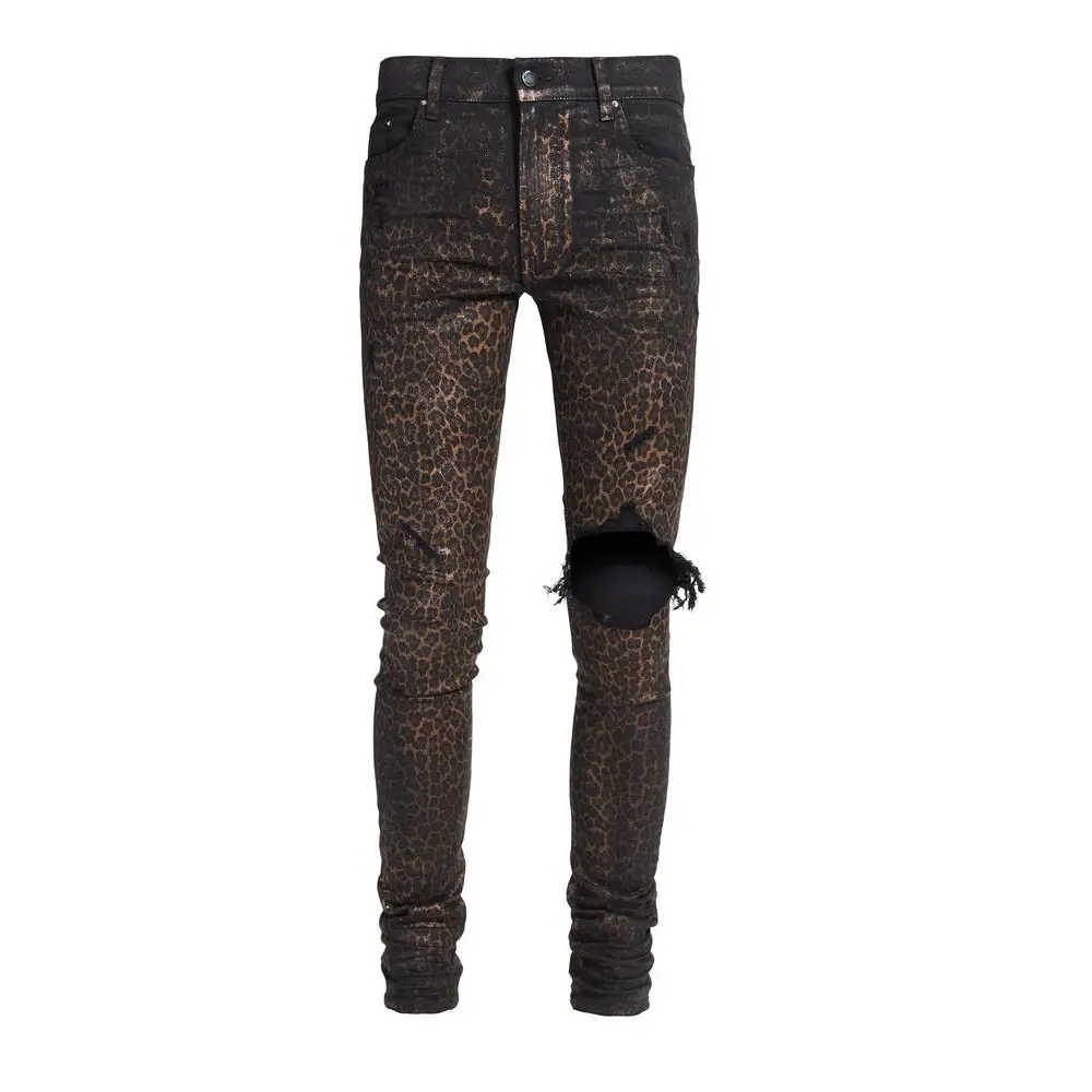 Diznew Folie Gecoate Breuken Textiel Stretch Denim Jeans Voor Mannen