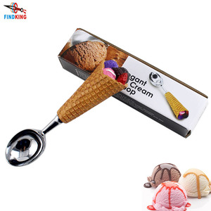 Herramientas para <span class=keywords><strong>Helados</strong></span> con Forma Personalizable, Cuchara para <span class=keywords><strong>Helados</strong></span> de Aleación de Zinc con Mango de Resina, Cuchara para <span class=keywords><strong>Helados</strong></span> de Alta Calidad - Product Image 2