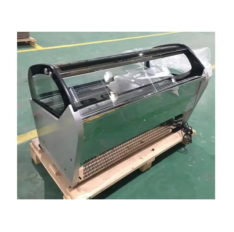Made in china R404a porta scorrevole in vetro visualizzazione gelato ghiacciolo freezer/chiller