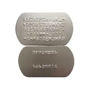 Personalizado relevo aço inoxidável/alumínio dogtag