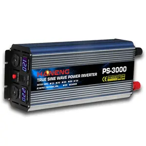 Inverter Tenaga Surya Gelombang Sinus Murni 3000Watt, Kualitas Tinggi Tiongkok 3000W 3KW 12V 24V 48V Dc Ke Ac 220V 230V