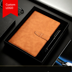 Kinh Doanh notepad thiết kế mới A5 bìa cứng máy tính xách tay Bộ Quà Tặng PU da bìa với chủ đề may và bút - Product Image 4