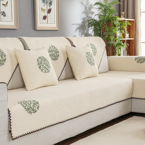 Tessuto di Juta Bianco Tagliato e Cucito <span class=keywords><strong>per</strong></span> Rivestimento <span class=keywords><strong>Divano</strong></span>, Copribracciolo <span class=keywords><strong>per</strong></span> <span class=keywords><strong>Divano</strong></span> a Forma di L, Copridivano Antiscivolo - Product Image 6