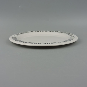 Gros Mélamine grand dîner plaques dentelle <span class=keywords><strong>plaque</strong></span> isolé - Product Image 4