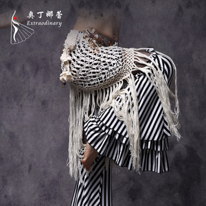 Fait à la main Du Ventre Tribal Danse Longs Glands Écharpe de Hanche - Product Image 4