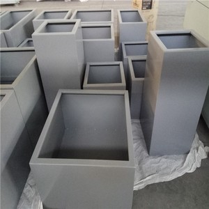 2MM Thick Tapered Aluminum 1060 Powder Coated <strong>Large</strong> Outdoor <strong>Planters</strong>, <strong>Large</strong> Indoor <strong>Planters</strong> - Product Image 4