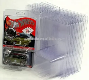 Dongguan Fábrica Personalizado Reutilizável Limpar PET PVC Plástico Duro Clamshell Blister Toy Race Car Packaging Toy Car Packaging