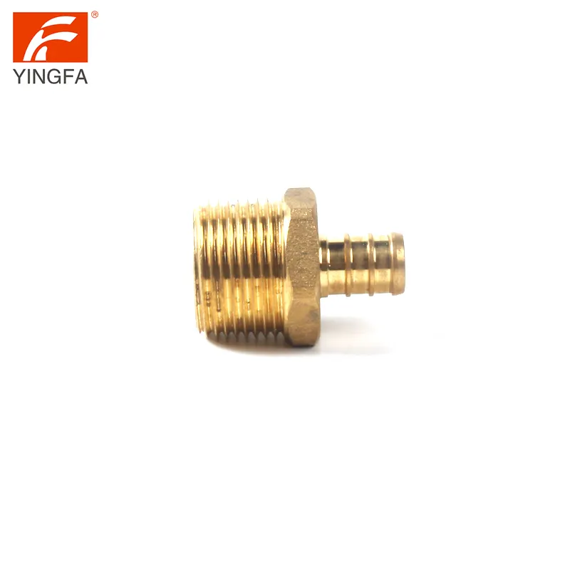 Premium Brass Pex Mip Adapters Pex 1/2 Inch * 1/2 Inch Npt Male Adapter Brass Crimp Fittings Lead Free