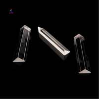 Prisme triangulaire en verre optique cristallin, arc-en-ciel, triangle équilatéral
