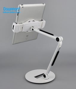 New Universal Aluminum Alloy Free-Adjusting 4-12.9 Inch Phone/Tablet <strong>PC</strong> Desktop <strong>Stand</strong> for iPad Pro Surface Book-Black Silver - Product Image 6