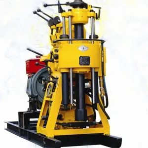 Small Portable Diesel Engine Deep Rock Well Drilling Rig Machine / hard rock drilling rig