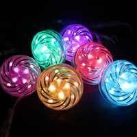 SHIJI Cabochon LED RVB UCS1903 de 60 mm de diamètre, 18 pixels, lumière d'attraction, DC24V, lumière pixel pour manèges