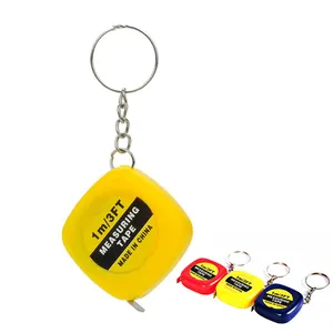 סרט מדידה נשלף ויניל שליט Keychain 100cm 3Ft משקל רפואי גוף מדידה קרפט מדידת קלטת