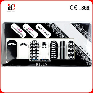 Lo nuevo fashional chica de uñas envuelve la etiqueta engomada etiqueta engomada del clavo respetuoso del medio ambiente - Product Image 3