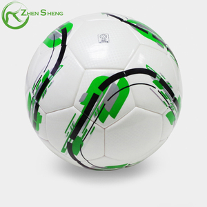 Zhensheng Custom Printed Leather Soccer Size 5 Training Football Balls