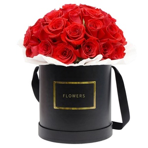 custom luxury gift box paper flower box packaging with ribbon