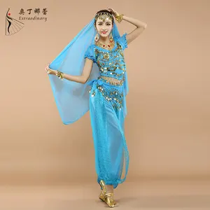 Wholesale indian sets belly dance wear for performance