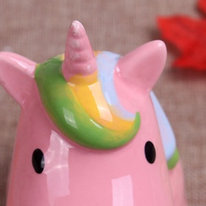 Pequeña rosa de cristal pintado a mano de cerámica caballo banco para los niños - Product Image 6