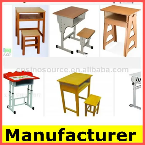 Used nuevo diseño estudiante de la escuela escritorios, estudio de los niños de mesa y una silla para la venta