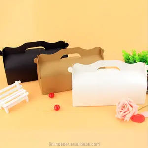 Factory Paper Cake Boxes Cheap Bakery Loaf Cake Box With Handle