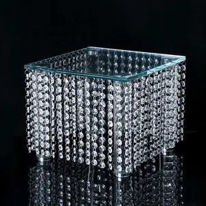 MESA <span class=keywords><strong>DE</strong></span> BODA decorada <span class=keywords><strong>de</strong></span> cristal, gran oferta, piezas centrales - Product Image 1
