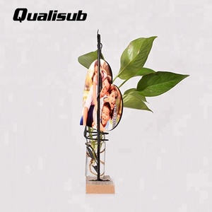 Qualisub-<span class=keywords><strong>marcos</strong></span> de fotos de Metal y madera para sublimación <span class=keywords><strong>con</strong></span> botella de <span class=keywords><strong>flores</strong></span> - Product Image 2