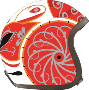 De la cara abierta del casco con punto CE CHina australiano helmetwholesale <span class=keywords><strong>cascos</strong></span> de motocicleta india casco - Product Image 5
