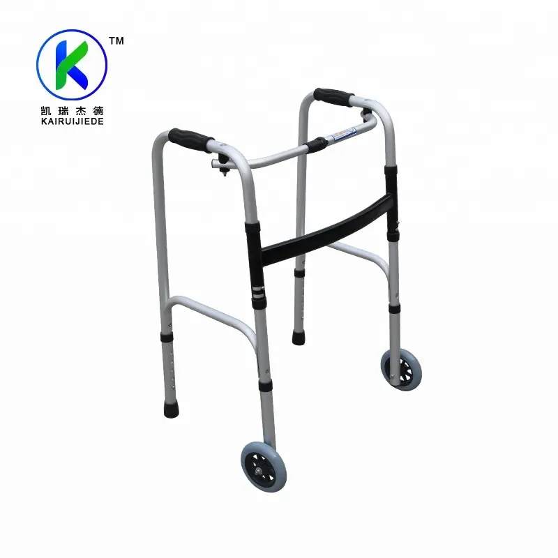 Andador plegable para discapacitados/andador para ancianos con ruedas marco para caminar