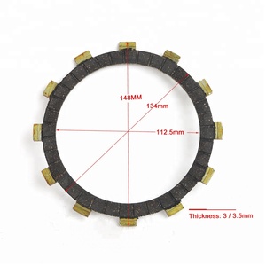 Placa de desgaste de embrague de motocicleta, para YAMAHA <span class=keywords><strong>Virago</strong></span> <span class=keywords><strong>XV</strong></span> 250 XVS 250 XV250 XVS250 - Product Image 2