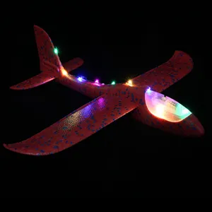 LED blinkende EVA Airplane Hand Launch Throwing Glider Aircraft Inertial Foam Plane Model Outdoor Toy Educational Toys