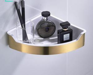 Chải Vàng Phòng Tắm Góc Kệ Treo Tường Vòi Hoa Sen Kệ - Product Image 3