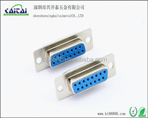 D Sub nối DB15 Trắng Nam Nữ hàn nối 15 pin nữ 7 + 8 đôi đen trắng xanh - Product Image 2