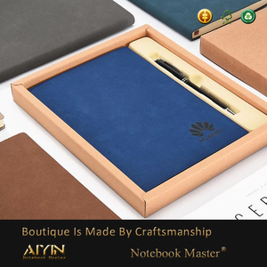 Fabbrica di Stampa di Cuoio di Affari Notebook Diario Ufficio Personalizzato Logo Rilievo Debossed Soft Cover Foderato A5 Diario Note Book - Product Image 5