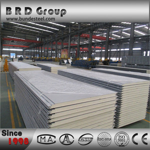 panel aislante de poliuretano paneles de la pared exterior de la placa de panel sándwich - Product Image 2