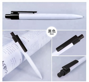Bolígrafos de plástico para oficina y escuela, bolígrafos con logotipo personalizado, marca de la <span class=keywords><strong>empresa</strong></span>, impresión de plástico, regalo - Product Image 5