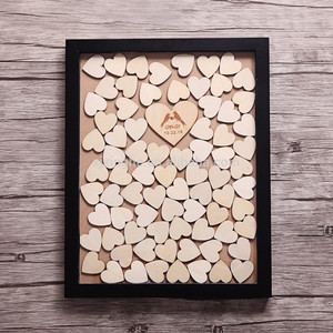 Commercio all'ingrosso Personalizzata Telaio Su Misura di Nozze <span class=keywords><strong>Libro</strong></span> Degli Ospiti In Legno - Product Image 2