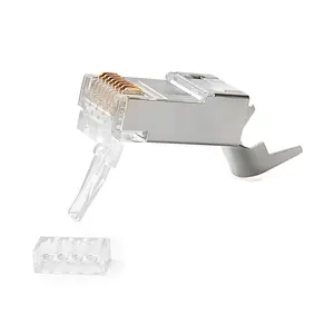 Netwerk Kabel Crimp Connector RJ45 Plug Afgeschermde FTP 8P8C Cat6a Cat7 RJ45 Connector