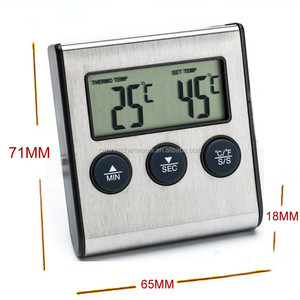 Thermomètre numérique pour four, cuisine, aliments, cuisson, grillades, viande, barbecue, avec <span class=keywords><strong>minuteur</strong></span> - Product Image 2